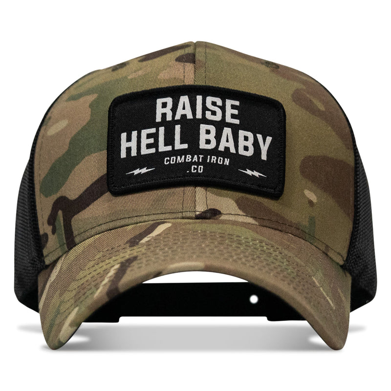 Load image into Gallery viewer, Raise Hell Baby Patch Snapback Hat
