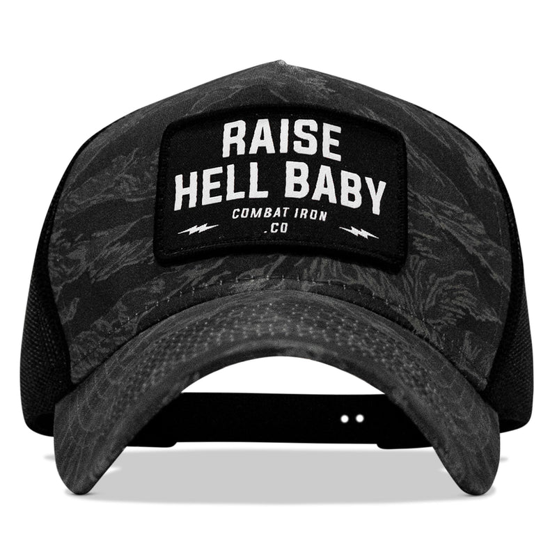 Load image into Gallery viewer, Raise Hell Baby Patch Five Panel Breacher Snapback Hat
