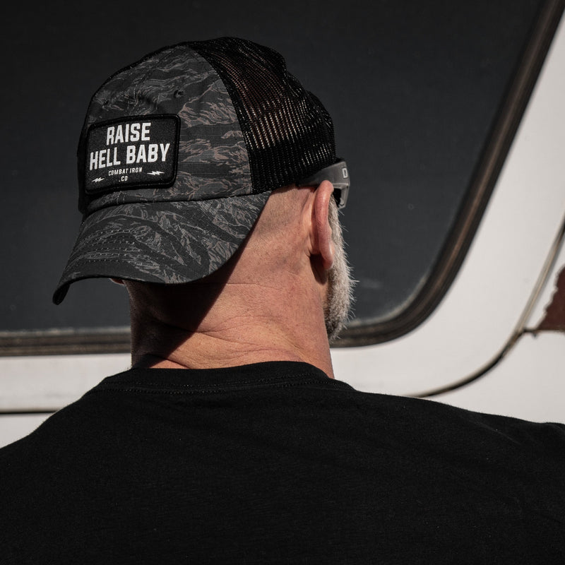 Load image into Gallery viewer, Raise Hell Baby Patch Tactical Ripstop Mesh Snapback Hat
