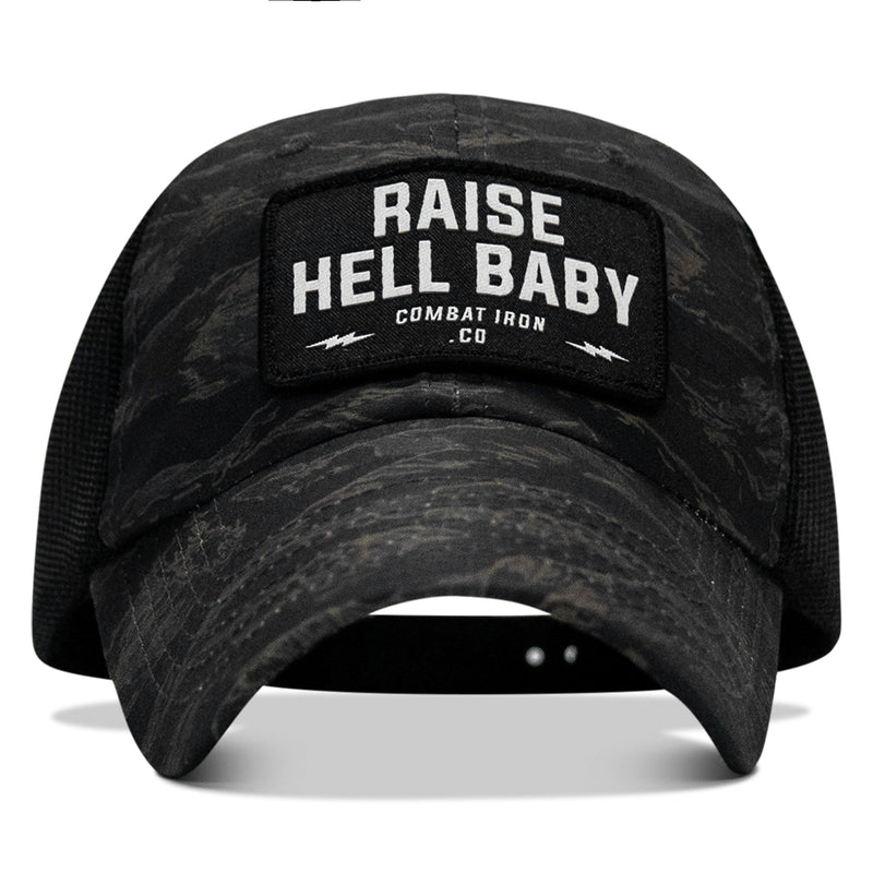 Load image into Gallery viewer, Raise Hell Baby Patch Tactical Ripstop Mesh Snapback Hat
