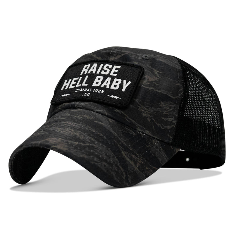 Load image into Gallery viewer, Raise Hell Baby Patch Tactical Ripstop Mesh Snapback Hat
