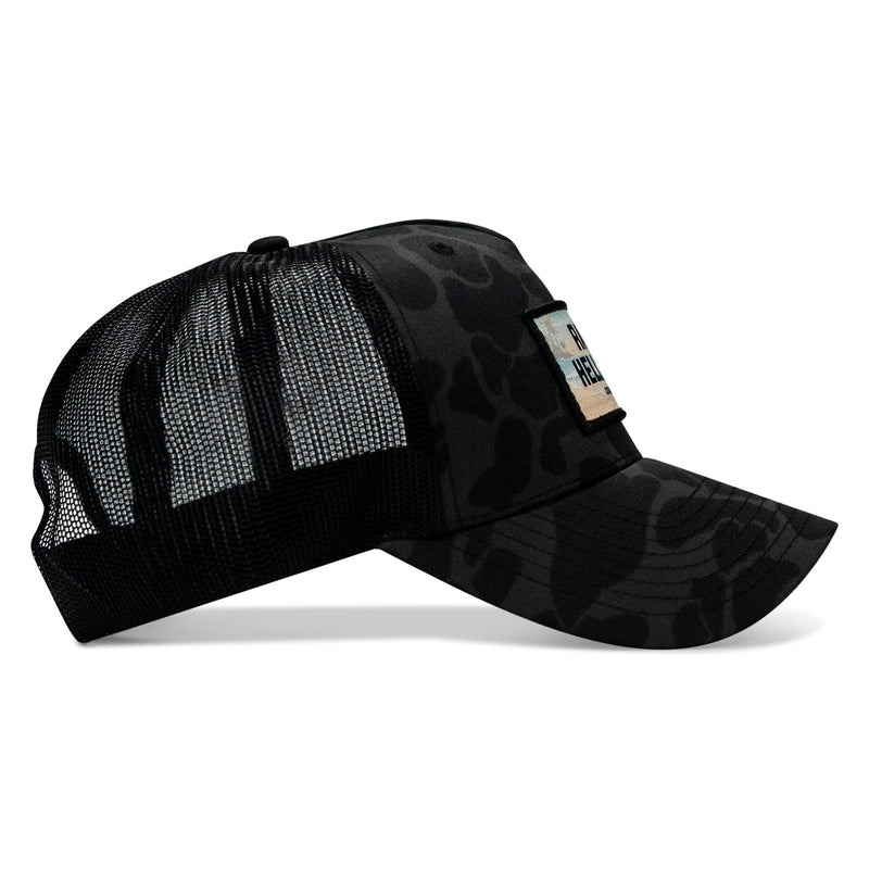 Load image into Gallery viewer, Raise Hell Baby Sunset Patch Snapback Hat

