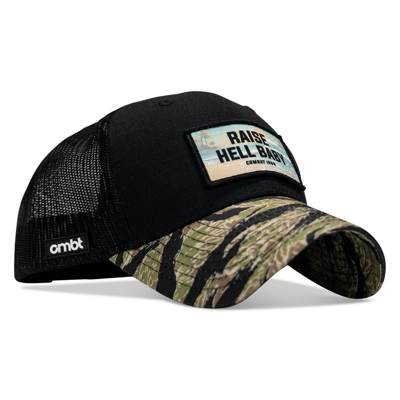 Load image into Gallery viewer, Raise Hell Baby Sunset Patch Original Ripstop Snapback Hat
