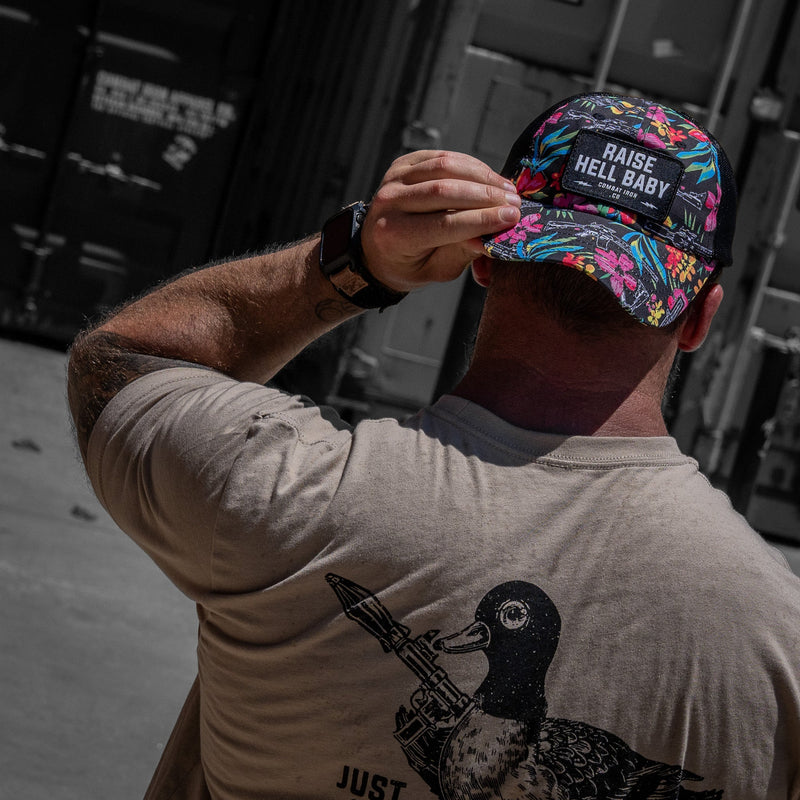 Load image into Gallery viewer, Raise Hell Baby Patch Tactical Ripstop Mesh Snapback Hat
