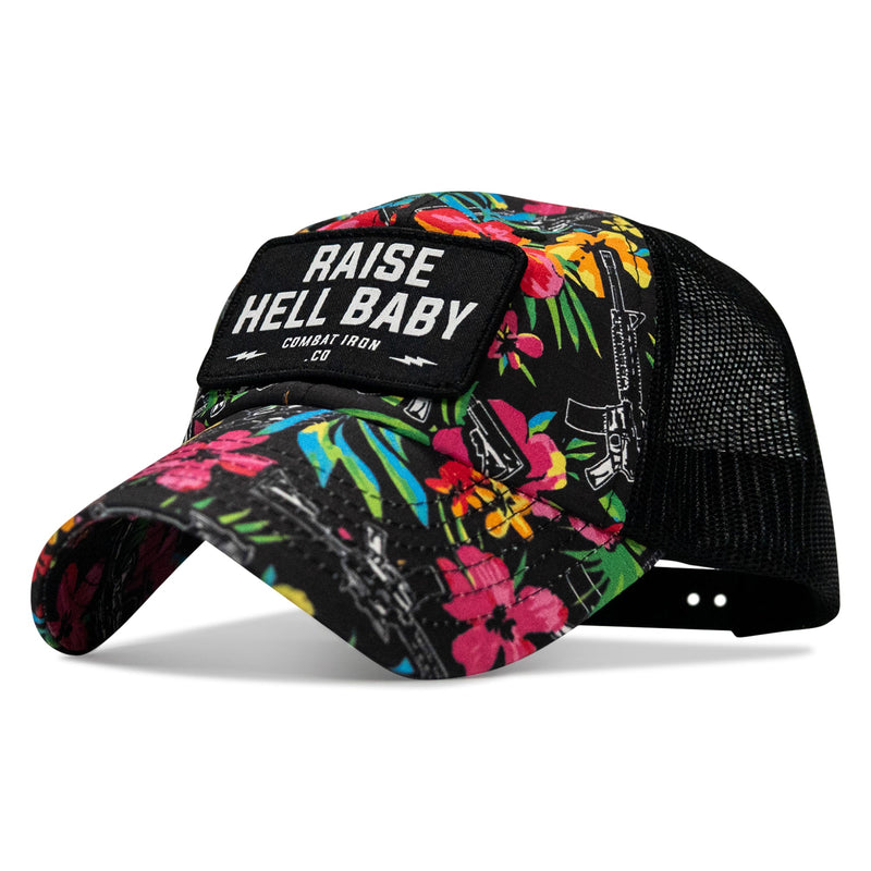 Load image into Gallery viewer, Raise Hell Baby Patch Tactical Ripstop Mesh Snapback Hat
