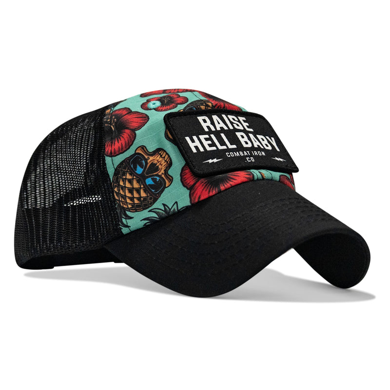 Load image into Gallery viewer, Raise Hell Baby Patch Tactical Ripstop Mesh Snapback Hat
