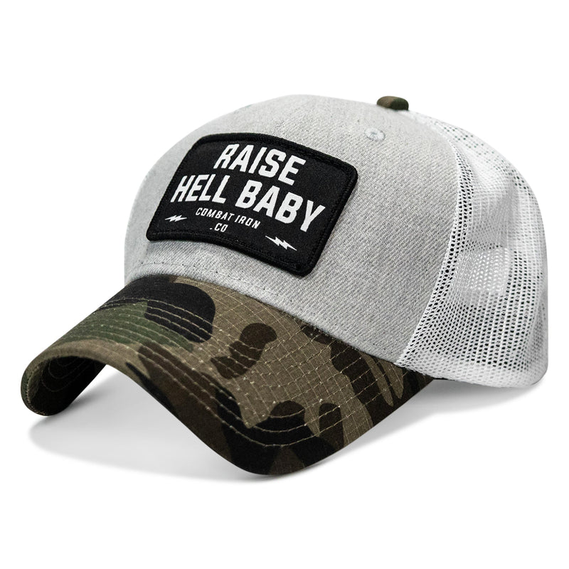 Load image into Gallery viewer, Raise Hell Baby Patch Snapback Hat
