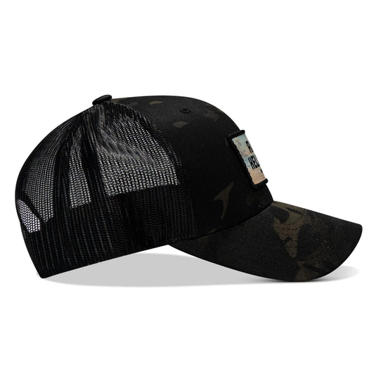 Raise Hell Baby Sunset Patch Snapback Hat