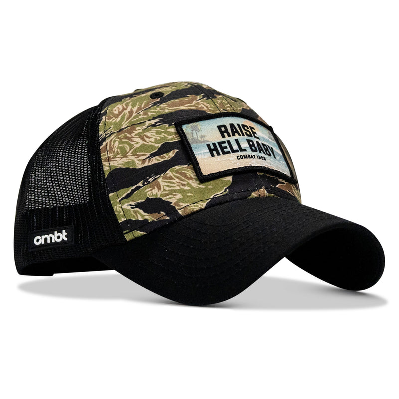 Load image into Gallery viewer, Raise Hell Baby Sunset Patch Original Ripstop Snapback Hat
