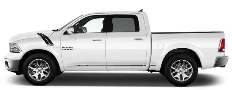 Load image into Gallery viewer, &quot;HEMI&quot; Fender Slash Decals for 2009-2018 Dodge Ram 1500 (x2)
