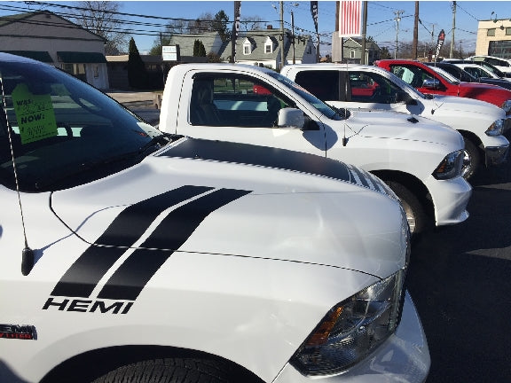 Load image into Gallery viewer, &quot;HEMI&quot; Fender Slash Decals for 2009-2018 Dodge Ram 1500 (x2)
