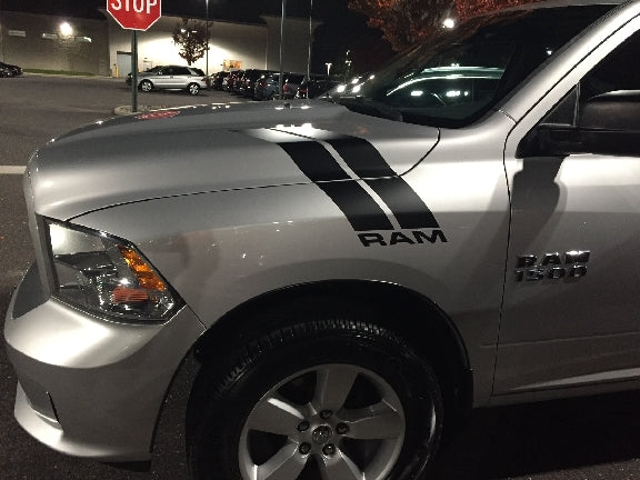 Load image into Gallery viewer, &quot;RAM&quot; Fender Slash Decals for 2009-2018 Dodge Ram 1500 (x2)
