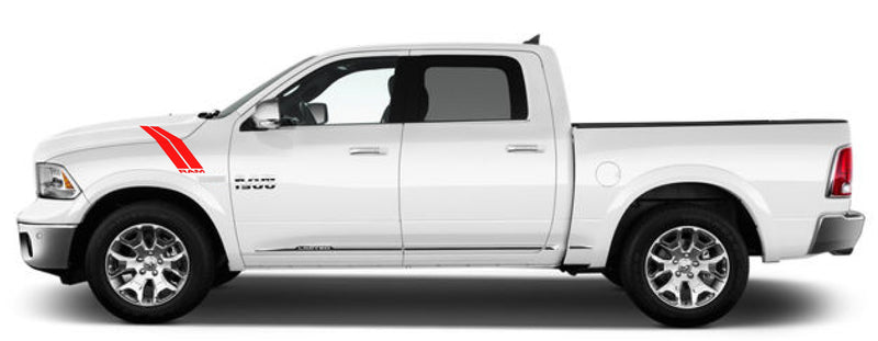Load image into Gallery viewer, &quot;RAM&quot; Fender Slash Decals for 2009-2018 Dodge Ram 1500 (x2)
