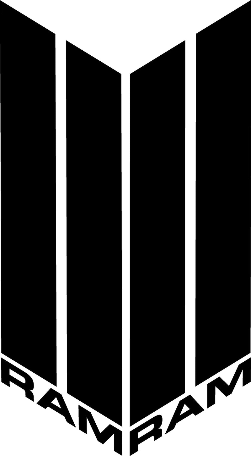 Load image into Gallery viewer, &quot;RAM&quot; Fender Slash Decals for 2009-2018 Dodge Ram 1500 (x2)
