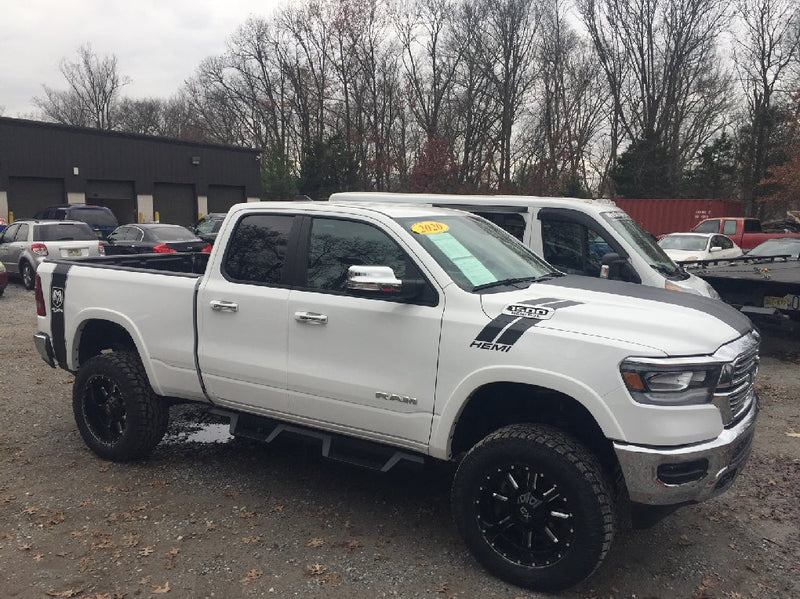 Load image into Gallery viewer, &quot;HEMI&quot; Fender Slash Decals for 2019-2024 Dodge Ram 1500 (x2)
