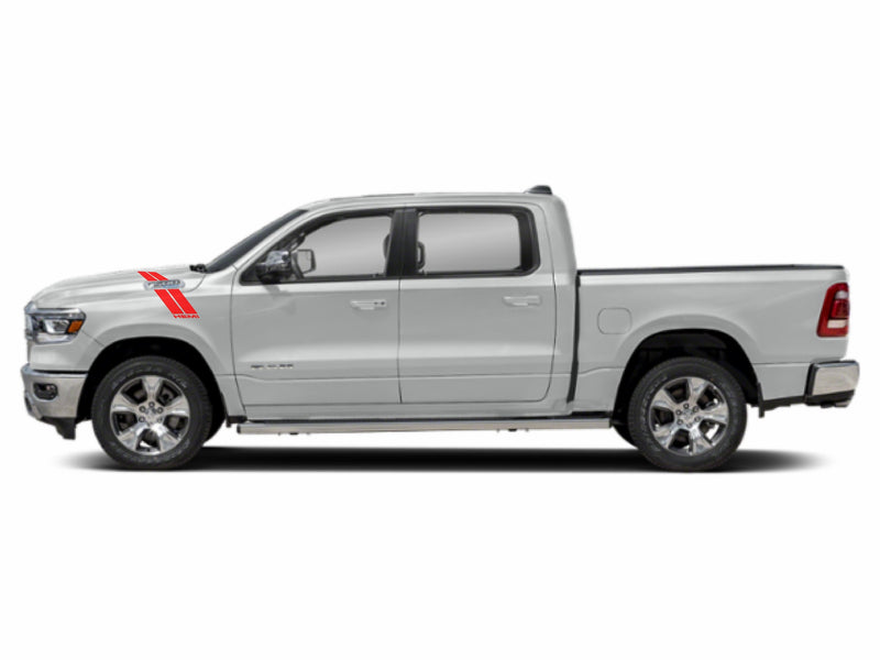 Load image into Gallery viewer, &quot;HEMI&quot; Fender Slash Decals for 2019-2024 Dodge Ram 1500 (x2)
