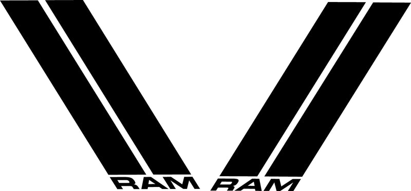 Load image into Gallery viewer, &quot;RAM&quot; Fender Slash Decals for 2019-2024 Dodge Ram 1500 (x2)
