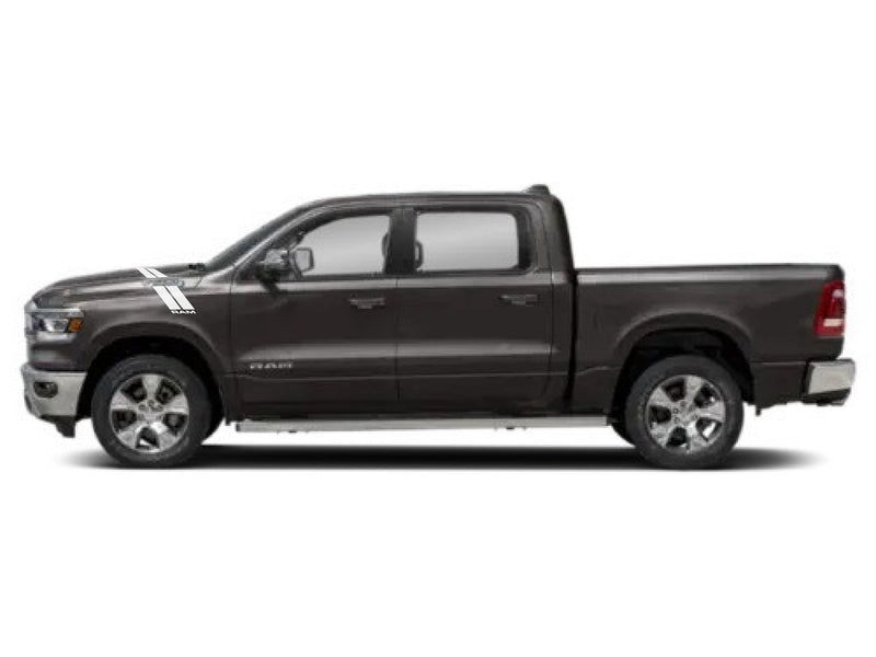 Load image into Gallery viewer, &quot;RAM&quot; Fender Slash Decals for 2019-2024 Dodge Ram 1500 (x2)
