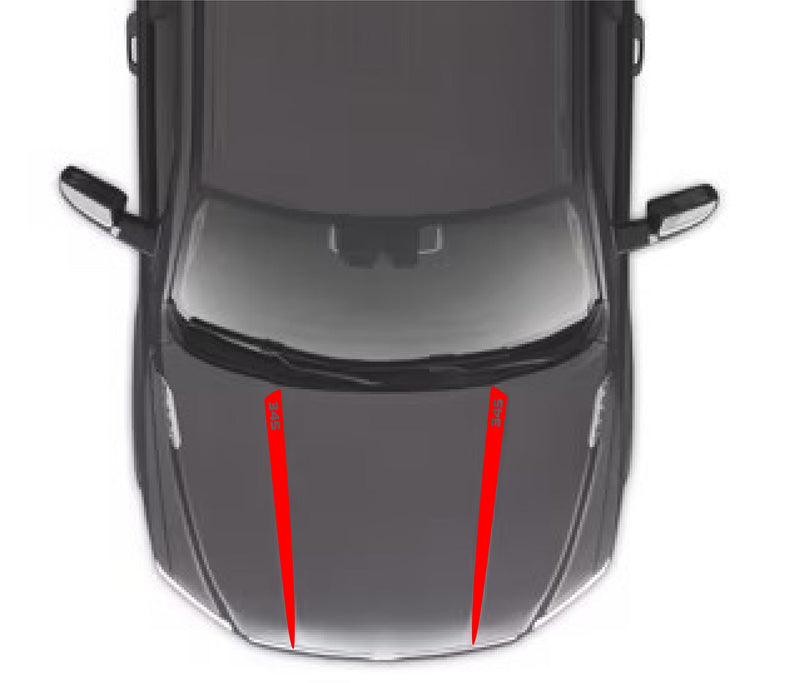 Load image into Gallery viewer, &quot;345&quot; Hood Spear Decals for 2009-2021 Dodge Ram 1500
