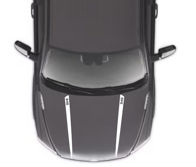 Load image into Gallery viewer, &quot;345&quot; Hood Spear Decals for 2009-2021 Dodge Ram 1500
