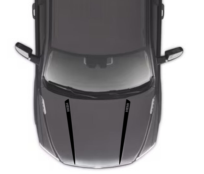 Load image into Gallery viewer, &quot;HEMI&quot; Hood Spear Decals for 2009-2021 Dodge Ram 1500
