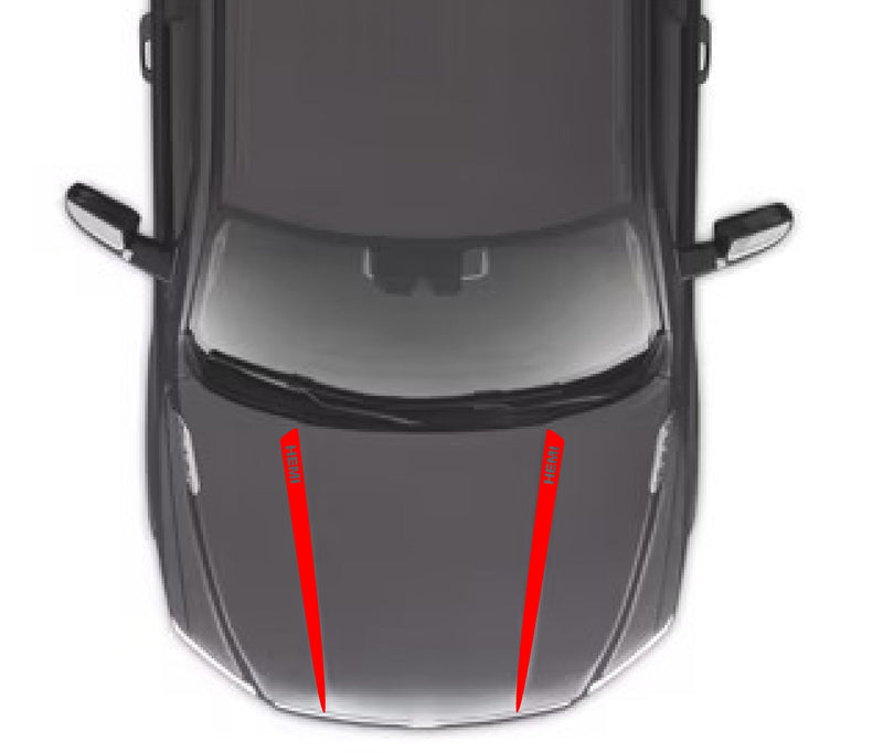 Load image into Gallery viewer, &quot;HEMI&quot; Hood Spear Decals for 2009-2021 Dodge Ram 1500
