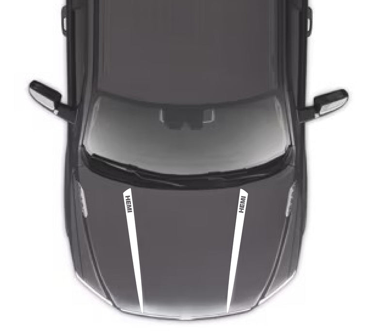 Load image into Gallery viewer, &quot;HEMI&quot; Hood Spear Decals for 2009-2021 Dodge Ram 1500
