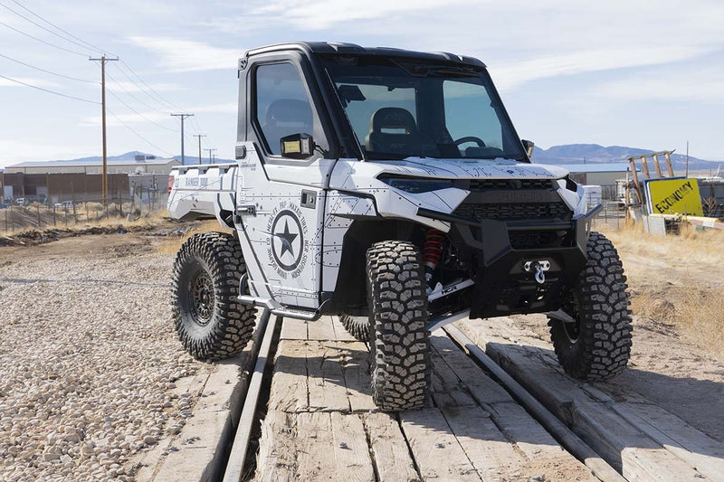 Load image into Gallery viewer, POLARIS RANGER (2021-2022) +2" FORWARD HIGH CLEARANCE FRONT A-ARM KIT AND HIGH CLEARANCE REAR A-ARMS BOTH WITH BUILT IN LIFT - RAN-05321
