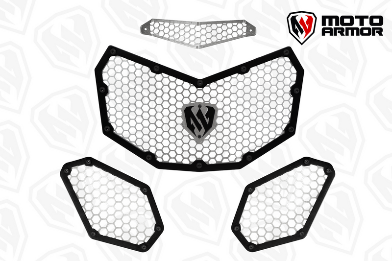 Load image into Gallery viewer, Moto Armor Maverick X3 Radiator Grill Set

