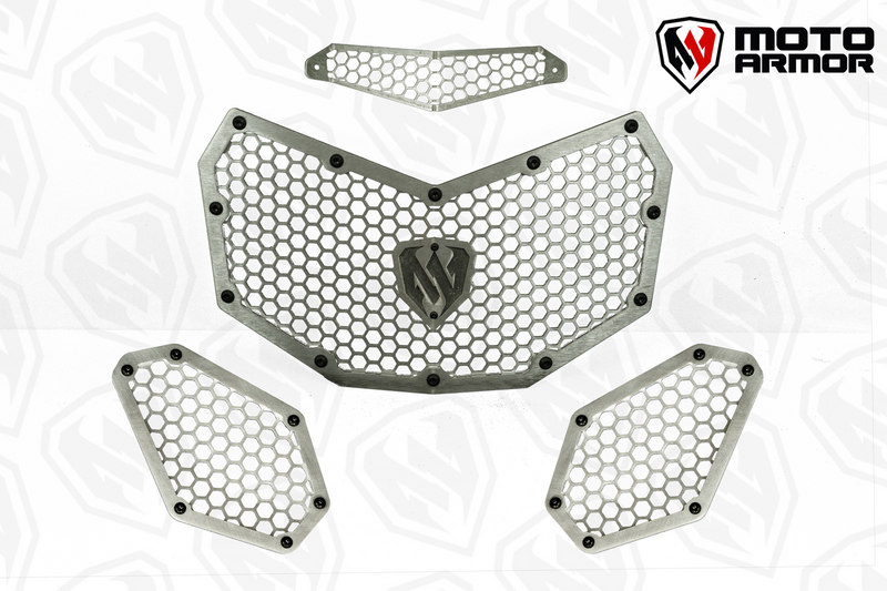 Load image into Gallery viewer, Moto Armor Maverick X3 Radiator Grill Set
