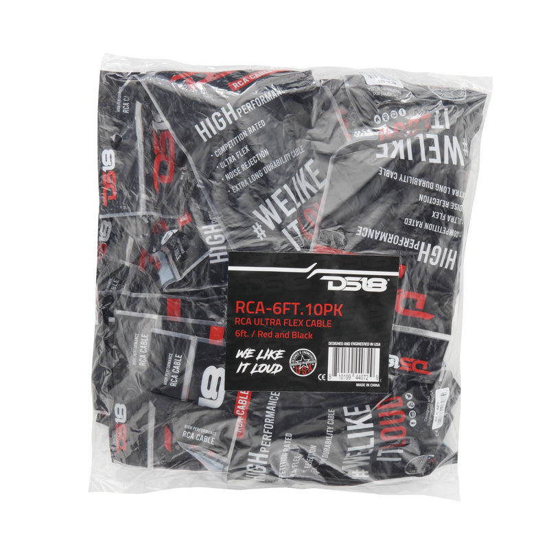 Load image into Gallery viewer, 6 ft Ultra Flex 100% OFC RCA Cable Wire – 10-Pack
