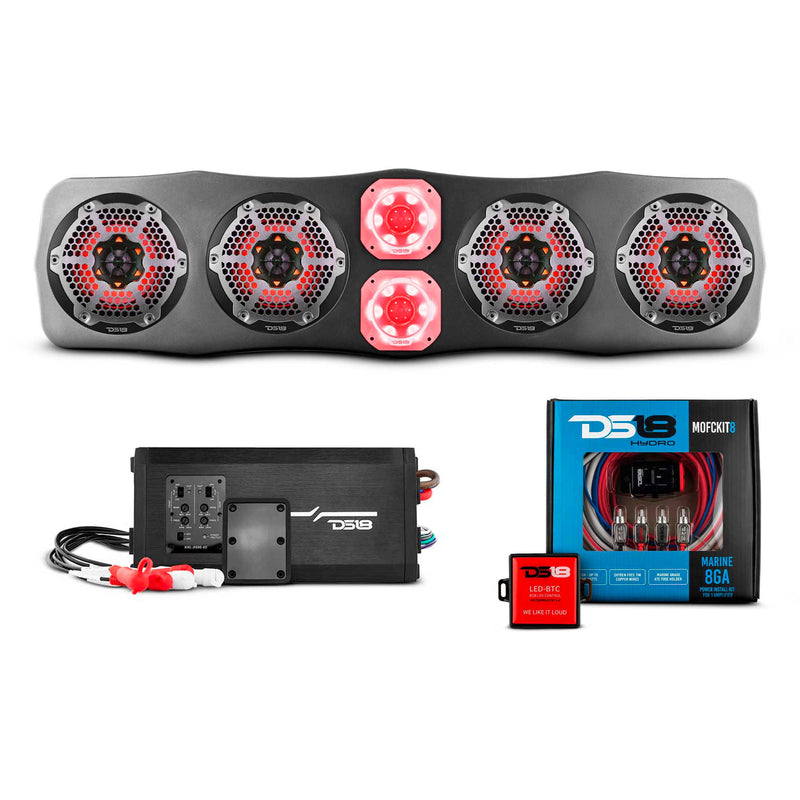 Load image into Gallery viewer, Polaris RZR/RZR PRO Soundbar With Amplifier and Installation Kit - Loaded with 4x 6.5" Marine Speakers &amp; 2x 4" Super Bullet Tweeters
