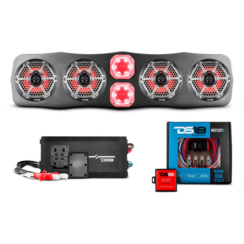 Load image into Gallery viewer, Polaris RZR/RZR PRO Soundbar With Amplifier and Installation Kit - Loaded with 4x 6.5" Marine Speakers &amp; 2x 4" Super Bullet Tweeters
