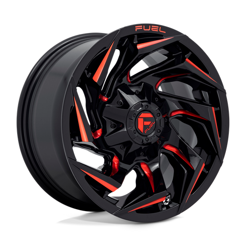 Fuel 1 Pc D755 Reaction Gloss Black Milled With Red Tint