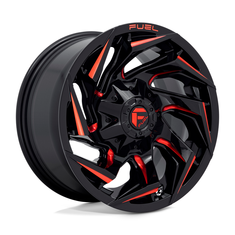 Load image into Gallery viewer, Fuel 1 Pc D755 Reaction Gloss Black Milled With Red Tint

