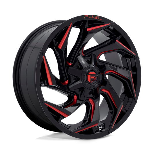 Fuel 1 Pc D755 Reaction Gloss Black Milled With Red Tint