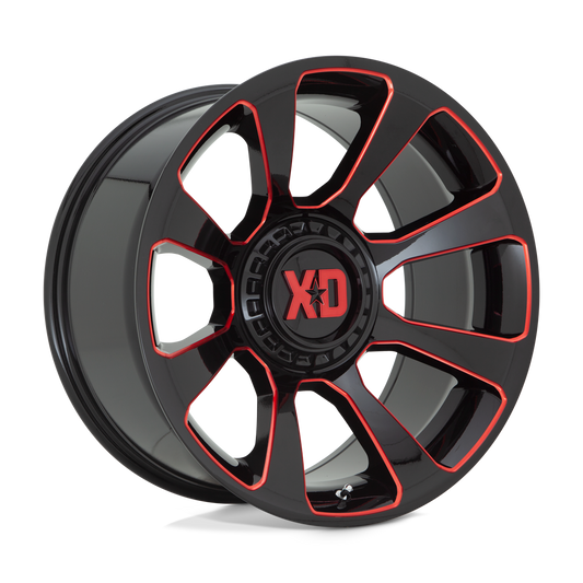 Xd Xd854 Reactor Gloss Black Milled With Red Tint