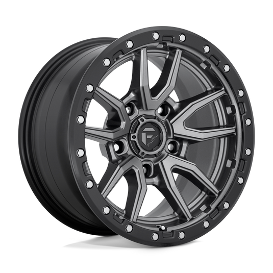 Fuel 1 Pc D680 Rebel Matte Gun Metal Black Bead Ring