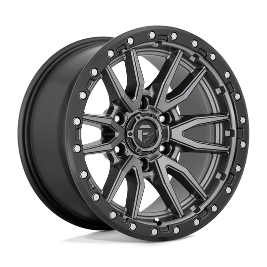 Fuel 1 Pc D680 Rebel Matte Gun Metal Black Bead Ring