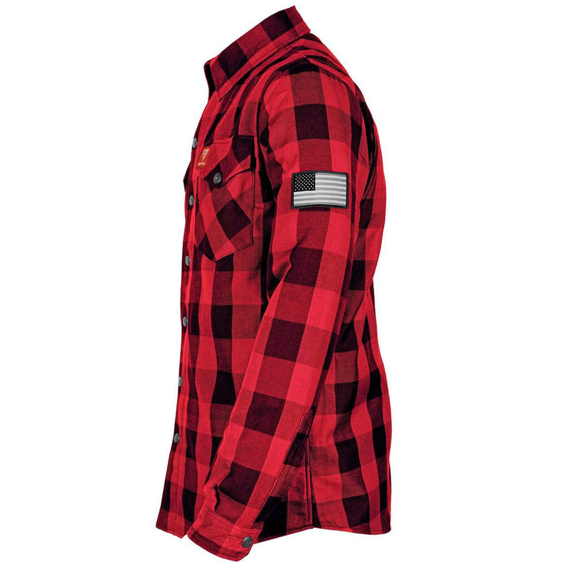 Load image into Gallery viewer, Protective Flannel Shirt - Red Checkered
