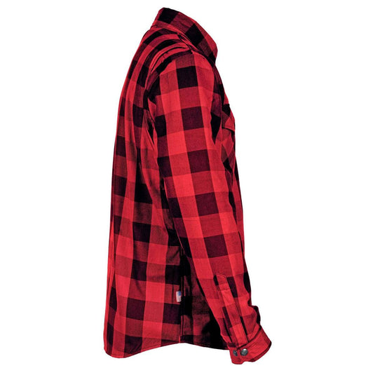 Protective Flannel Shirt - Red Checkered