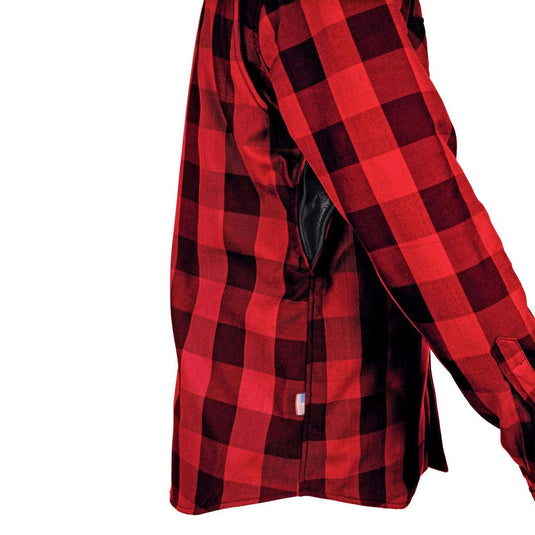 Protective Flannel Shirt - Red Checkered