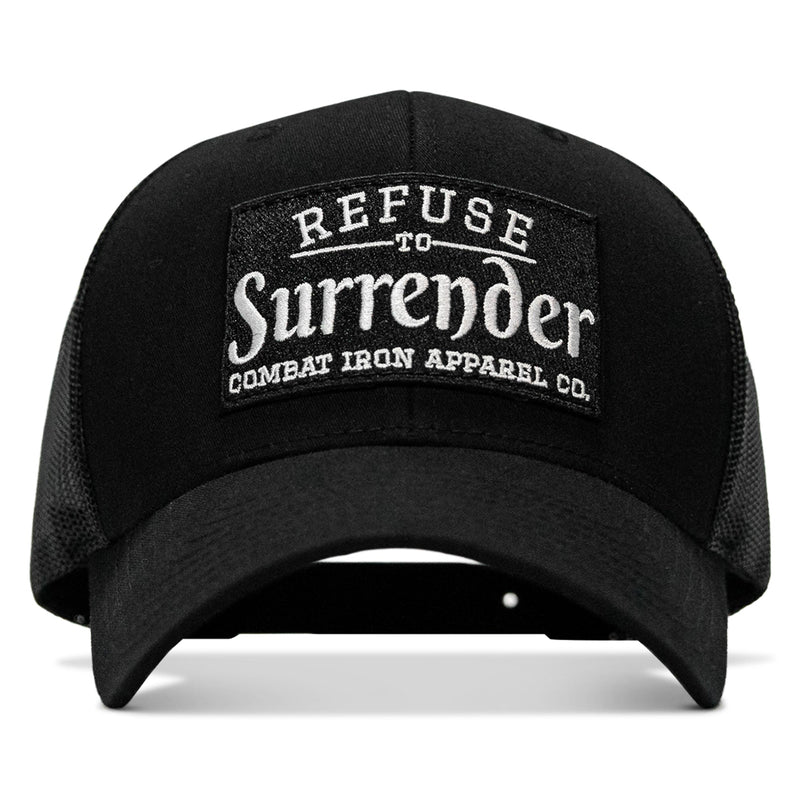 Load image into Gallery viewer, Refuse To Surrender B/W Patch Snapback Hat
