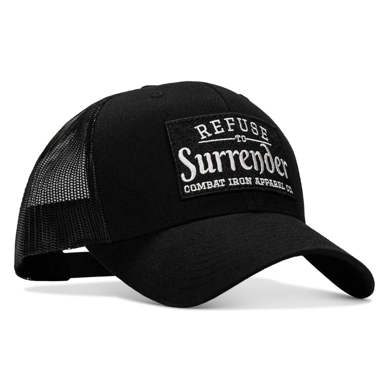 Load image into Gallery viewer, Refuse To Surrender B/W Patch Snapback Hat
