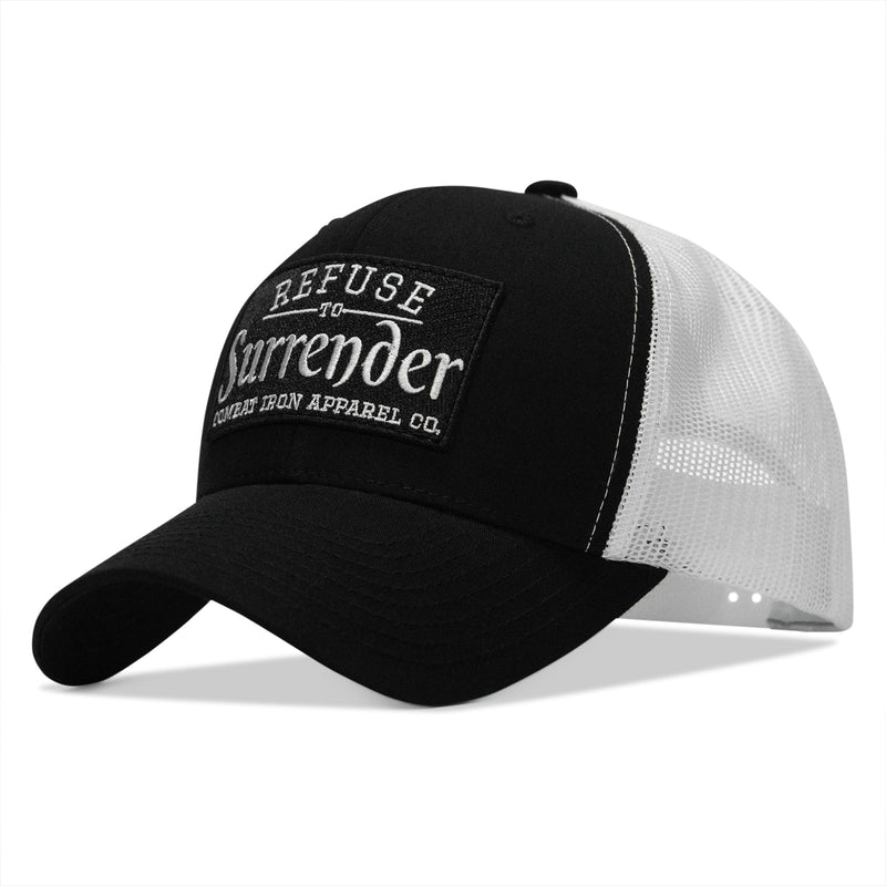 Load image into Gallery viewer, Refuse To Surrender B/W Patch Snapback Hat
