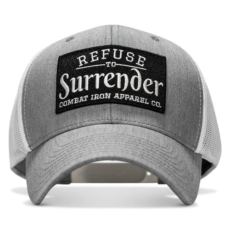 Load image into Gallery viewer, Refuse To Surrender B/W Patch Snapback Hat
