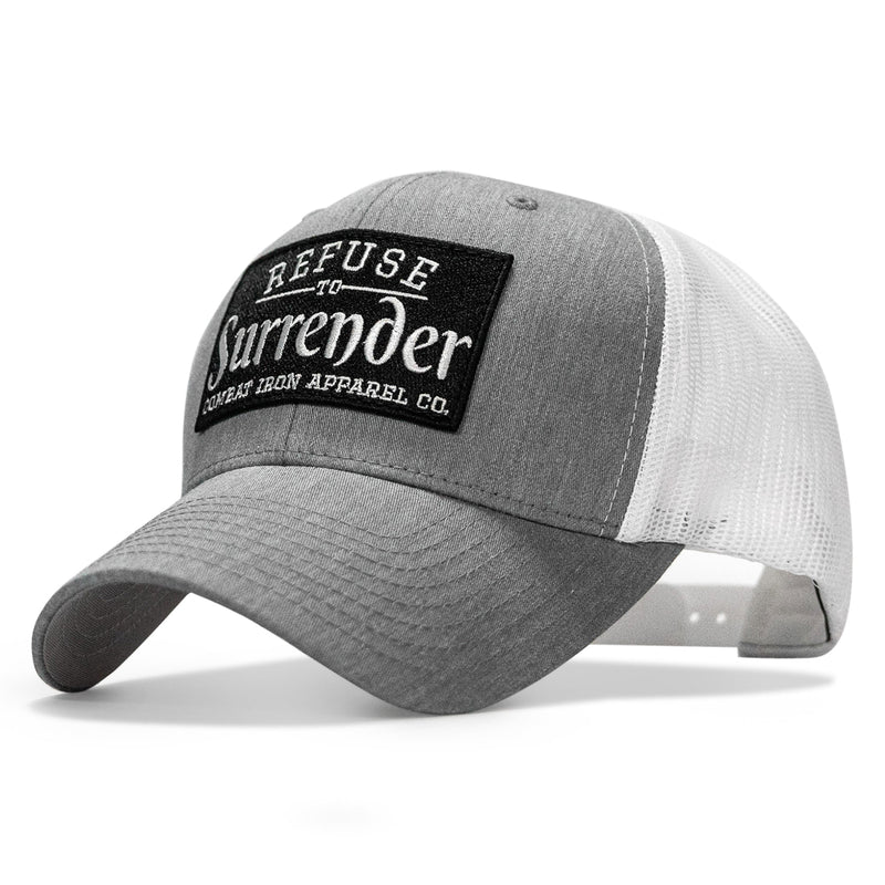 Load image into Gallery viewer, Refuse To Surrender B/W Patch Snapback Hat
