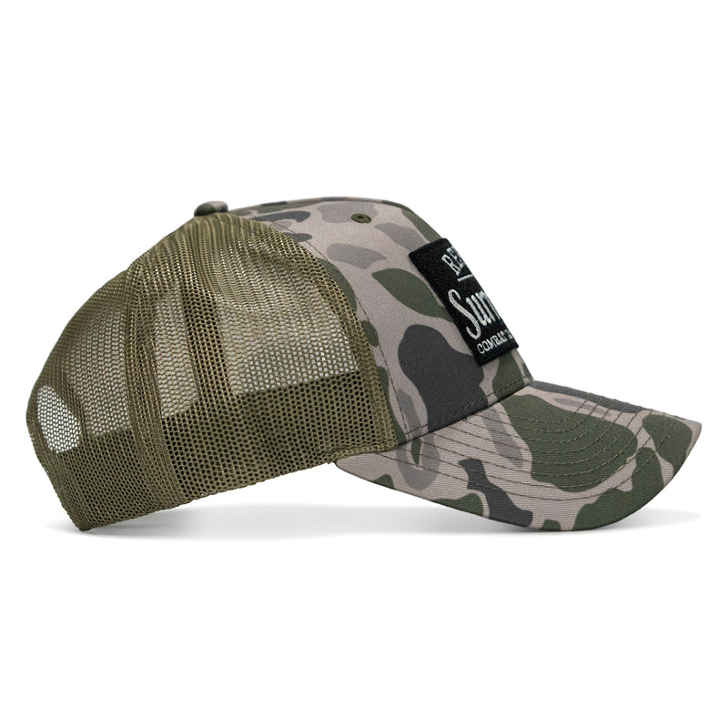Load image into Gallery viewer, Refuse To Surrender B/W Patch Snapback Hat
