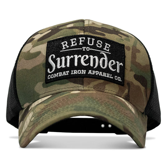 Refuse To Surrender B/W Patch Snapback Hat