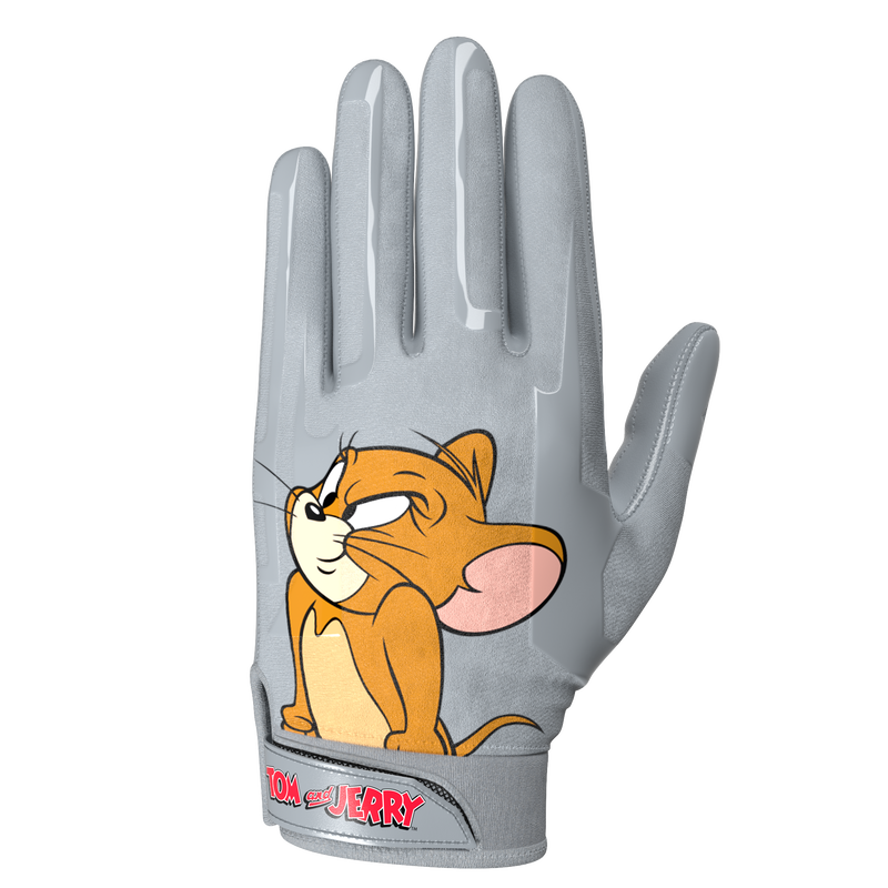Load image into Gallery viewer, Tom and Jerry Football Gloves - VPS1 by Phenom Elite
